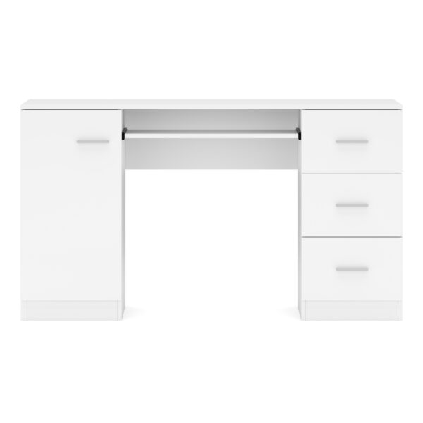 Schreibtisch ANTARES 136 x 45 cm weiss – Bild 4