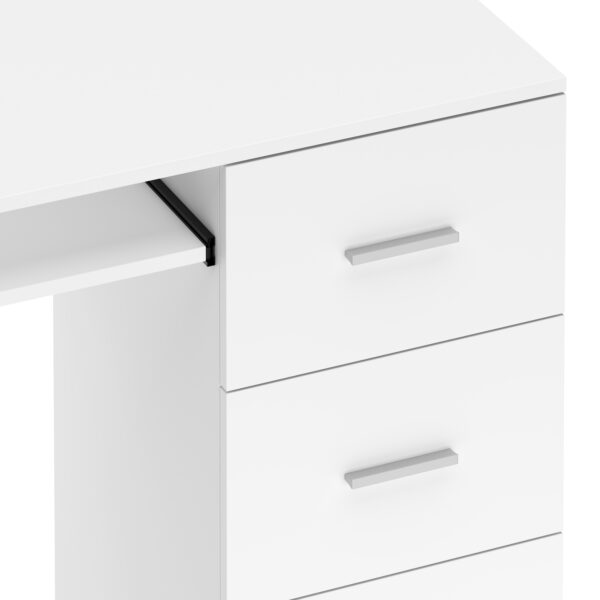 Schreibtisch ANTARES 136 x 45 cm weiss – Bild 6