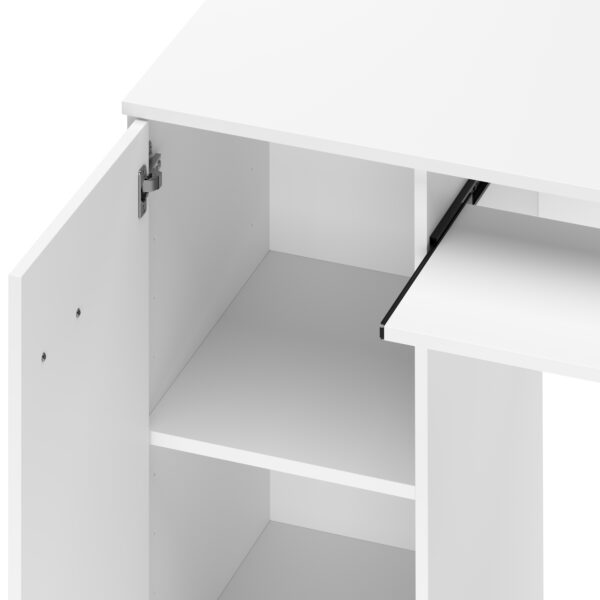 Schreibtisch ANTARES 136 x 45 cm weiss – Bild 7
