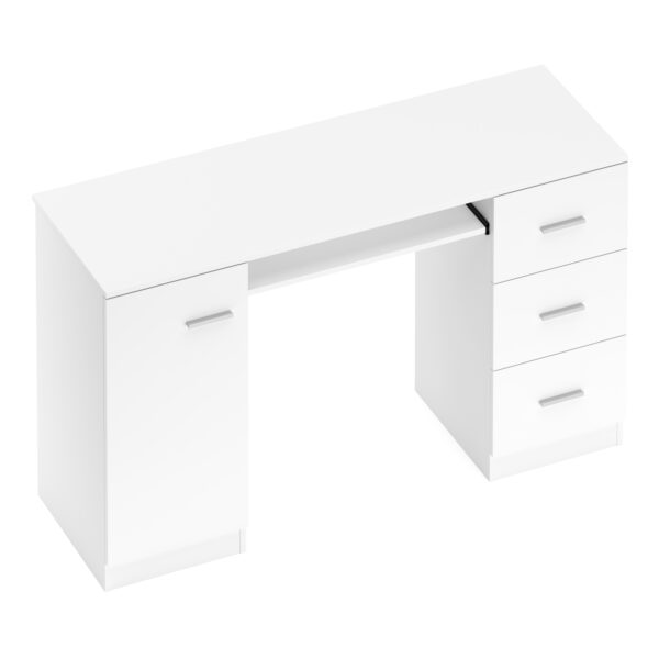 Schreibtisch ANTARES 136 x 45 cm weiss – Bild 2