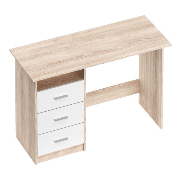 Schreibtisch CANOPUS 120 x 48 cm hellbraun/weiss – Bild 4