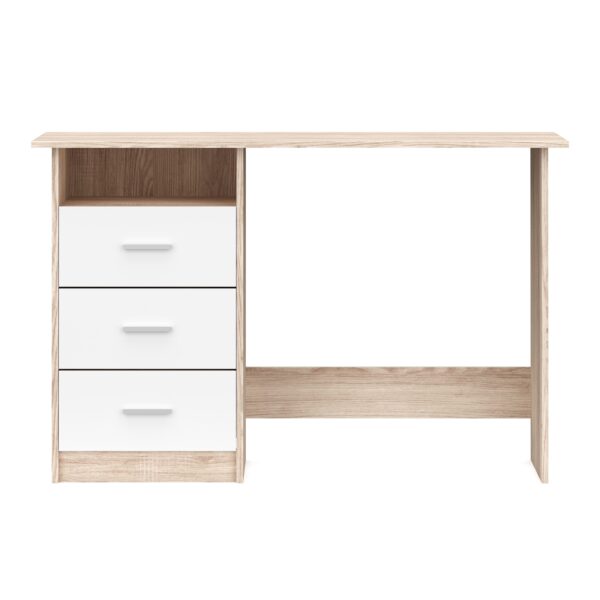 Schreibtisch CANOPUS 120 x 48 cm hellbraun/weiss – Bild 3