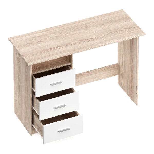 Schreibtisch CANOPUS 120 x 48 cm hellbraun/weiss – Bild 5