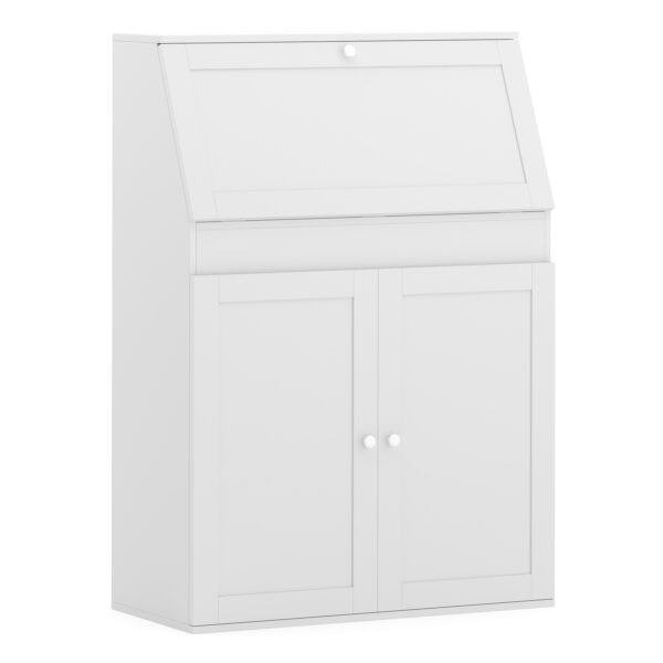 Schreibtisch Sekretär weiss NAIROBI 82 x 117 cm – Bild 2