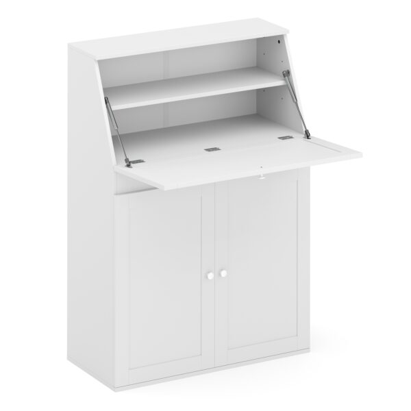 Schreibtisch Sekretär weiss NAIROBI 82 x 117 cm – Bild 6
