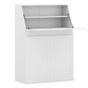 Schreibtisch Sekretär weiss NAIROBI 82 x 117 cm