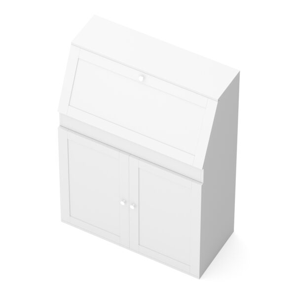 Schreibtisch Sekretär weiss NAIROBI 82 x 117 cm – Bild 5