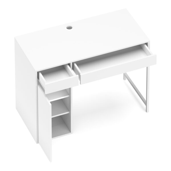 Schreibtisch EMIL 105 x 50 cm weiss – Bild 4