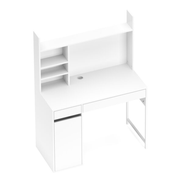 Schreibtisch EMIL 105 x 50 x 140 cm weiss – Bild 3