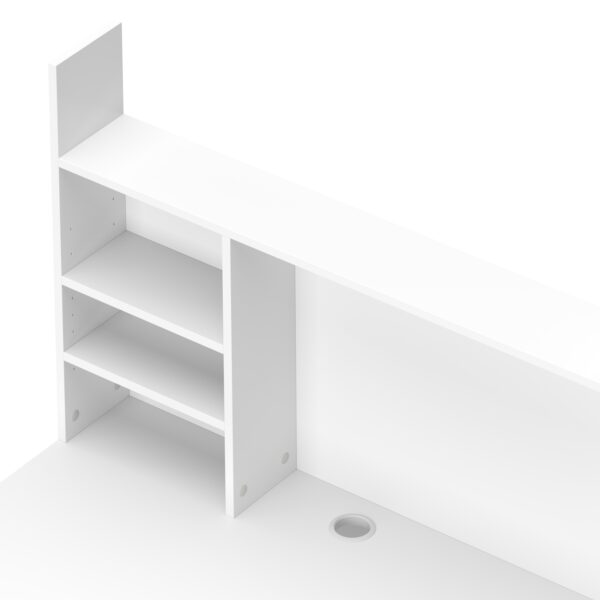 Schreibtisch EMIL 105 x 50 x 140 cm weiss – Bild 6