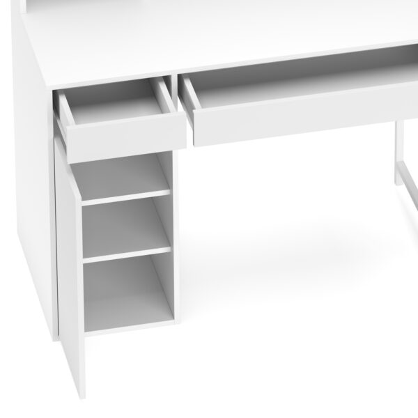 Schreibtisch EMIL 105 x 50 x 140 cm weiss – Bild 5