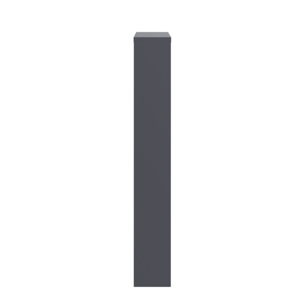 Schuhschrank Metall ROMEO 50 x 103 cm grau – Bild 6