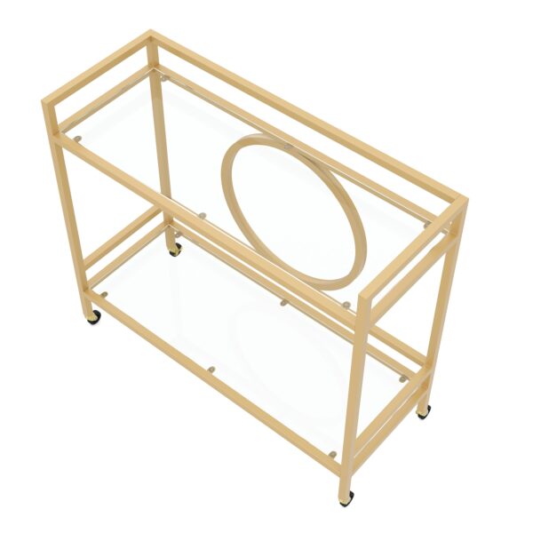 Servierwagen Glas TYRO gold – Bild 4