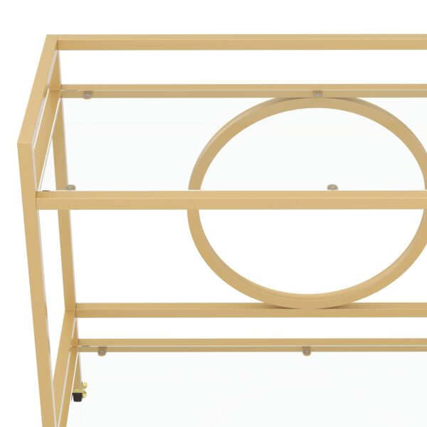 Servierwagen Glas TYRO gold – Bild 7