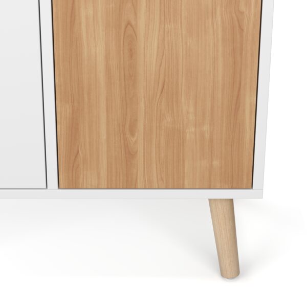 Kommode NORDIC 60 x 30 x 73 cm weiss/natur – Bild 6