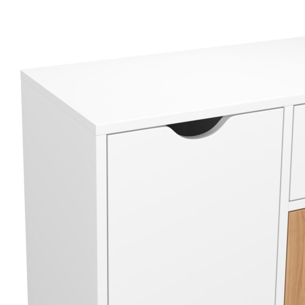 Kommode NORDIC 60 x 30 x 73 cm weiss/natur – Bild 5