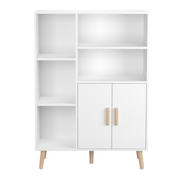 Kommode NORDIC 85 x 30 x 120 cm weiss – Bild 2
