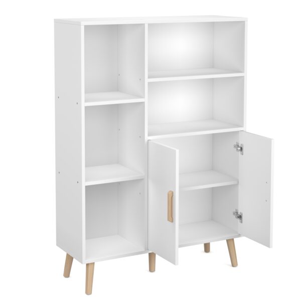 Kommode NORDIC 85 x 30 x 120 cm weiss – Bild 3