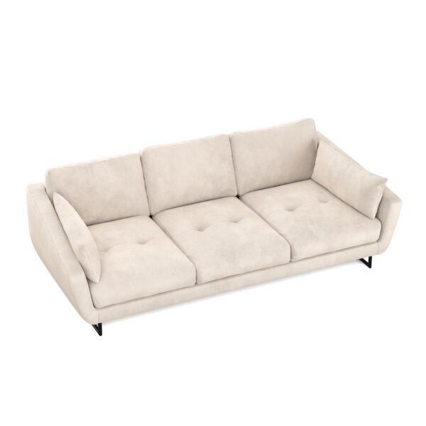Sofa Samt DIYA beige – Bild 3