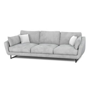 Sofa Samt DIYA hellgrau