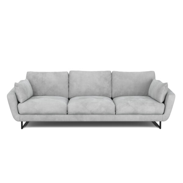 Sofa Samt DIYA hellgrau – Bild 2