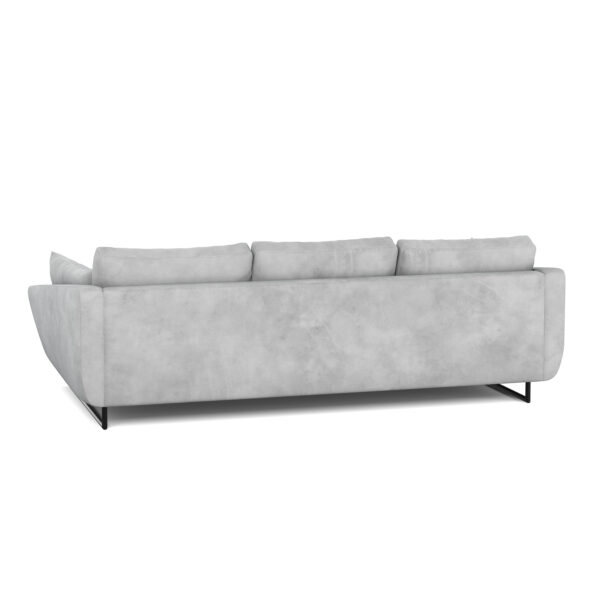 Sofa Samt DIYA hellgrau – Bild 5