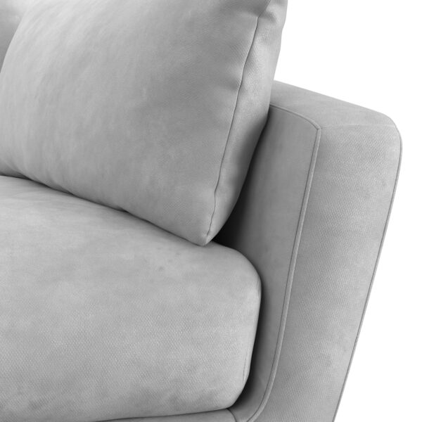 Sofa Samt DIYA hellgrau – Bild 6