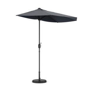 Sonnenschirm halbrund 260 cm anthrazit