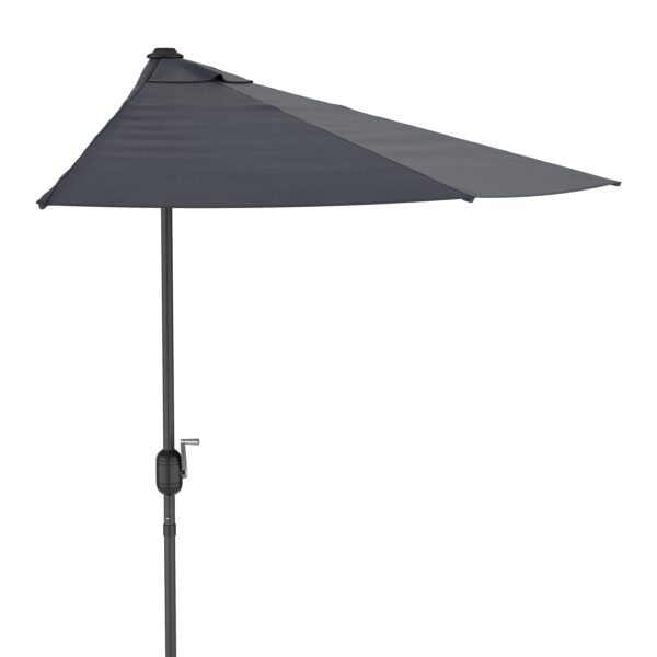 Sonnenschirm halbrund 260 cm anthrazit – Bild 3