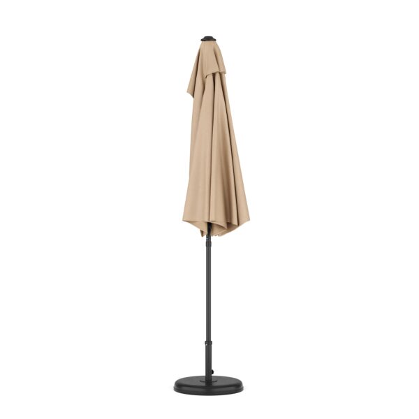 Sonnenschirm halbrund 260 cm beige – Bild 2