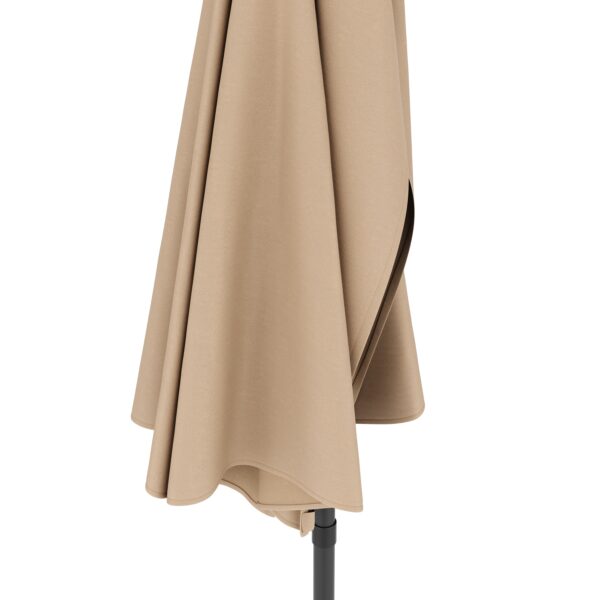 Sonnenschirm halbrund 260 cm beige – Bild 6
