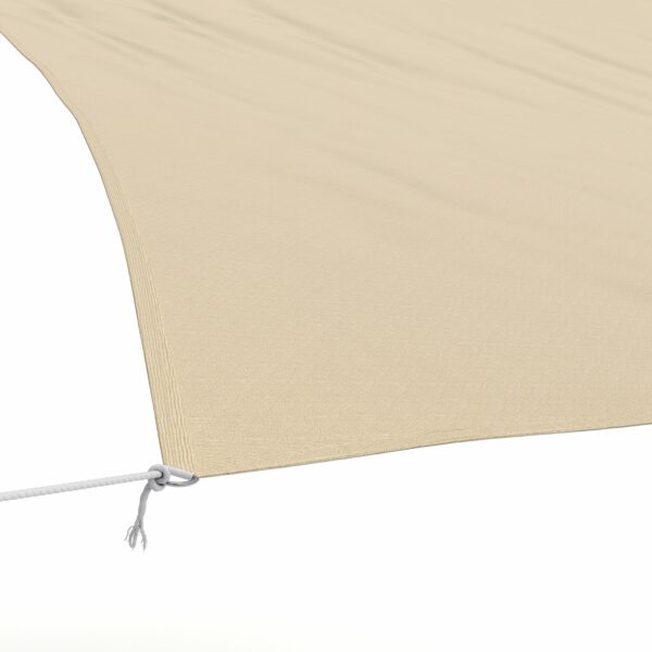 Sonnensegel 6.1 x 4.8 m beige – Bild 3