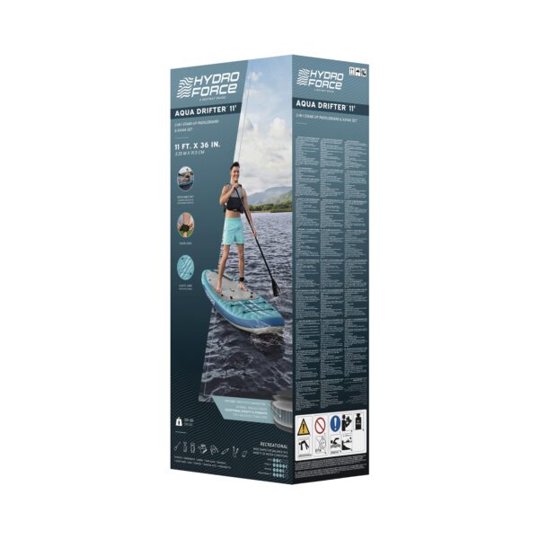 Stand Up Paddle AQUA DRIFTER mit Kajak Sitz 355 cm – Bild 9