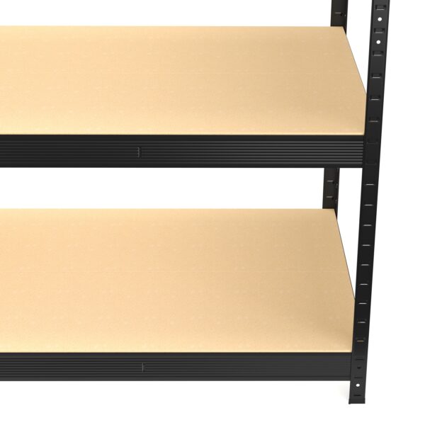 Steckregal 180 x 60 x 180 cm schwarz/braun – Bild 5