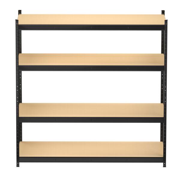 Steckregal 180 x 60 x 180 cm schwarz/braun – Bild 2