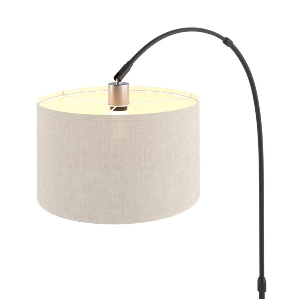 Stehlampe Bogenlampe SOLIS beige/schwarz – Bild 7