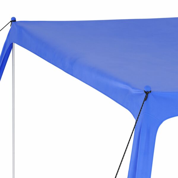 Strandzelt mit 4 Stangen 300 x 300 x 200 cm blau – Bild 4