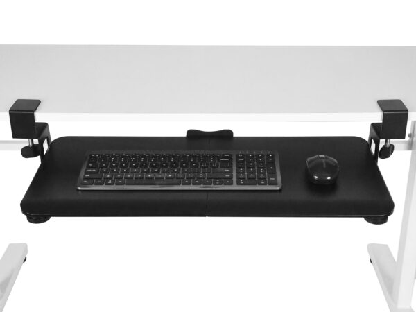 Tastaturablage ausziehbar 65 x 30 cm schwarz – Bild 2