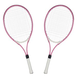 Tennisschläger 2er Set pink/weiss