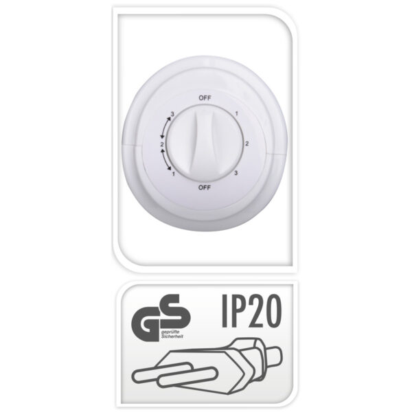Turmventilator 80 cm weiss – Bild 2