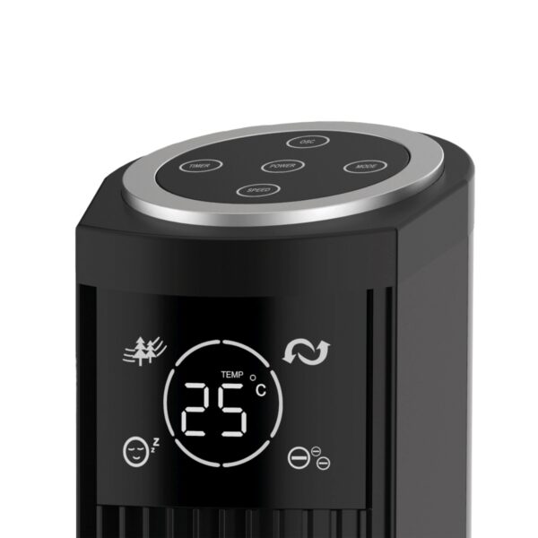 Turmventilator mit Touchscreen 123 cm schwarz – Bild 4