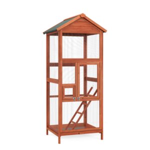 Vogelvoliere Holz 72 x 68 x 168 cm