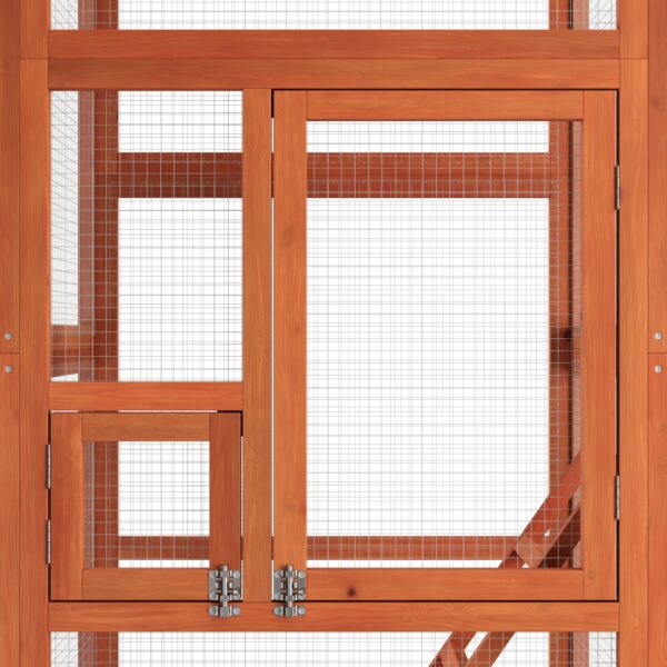 Vogelvoliere Holz 72 x 68 x 168 cm – Bild 6