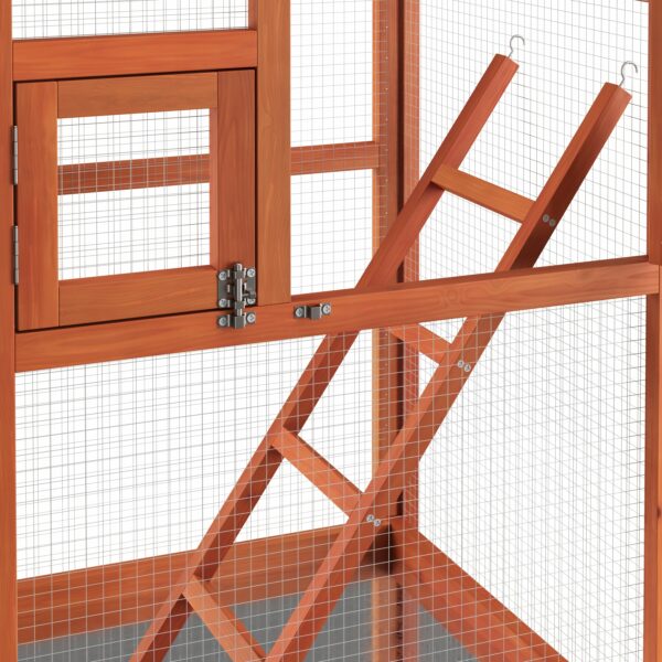 Vogelvoliere Holz 72 x 68 x 168 cm – Bild 7