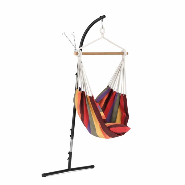 Wandgestell für Hängesessel 100 x 60 x 260 cm schwarz – Bild 2
