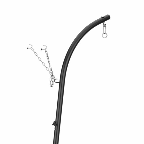 Wandgestell für Hängesessel 100 x 60 x 260 cm schwarz – Bild 6