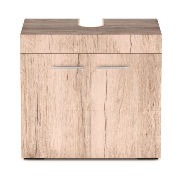 Waschbeckenunterschrank SIMONA 60 x 34 x 56 cm hellbraun – Bild 2
