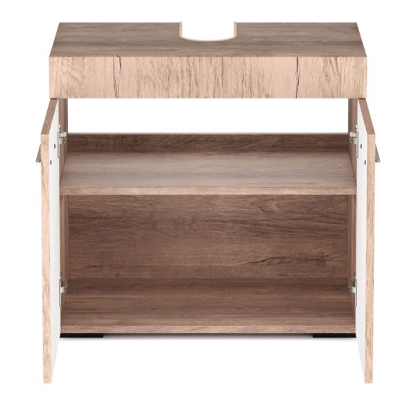 Waschbeckenunterschrank SIMONA 60 x 34 x 56 cm hellbraun – Bild 4
