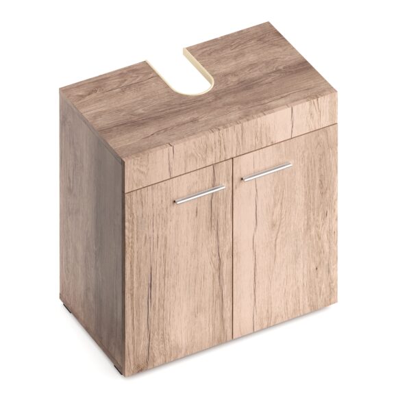 Waschbeckenunterschrank SIMONA 60 x 34 x 56 cm hellbraun – Bild 5
