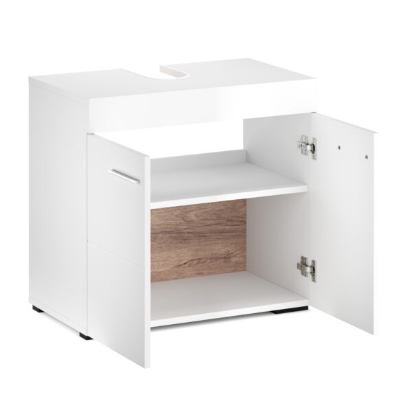 Waschbeckenunterschrank SIMONA 60 x 34 x 56 cm weiss – Bild 3